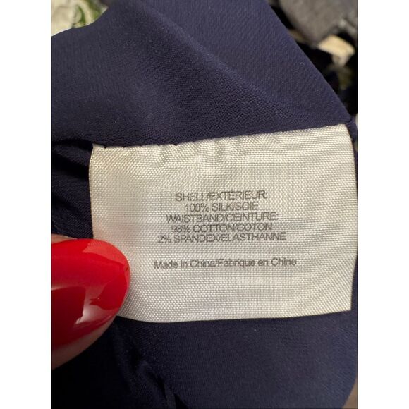 Silk Tory Burch Skirt with Velvet Bow - Picture 8 of 8